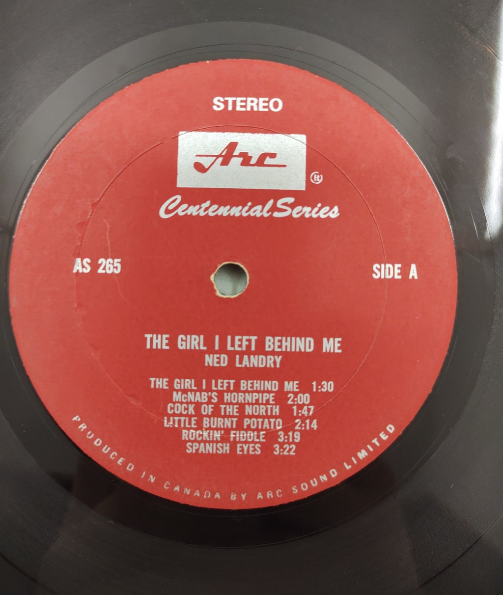 Ned Landry – The Girl I Left Behind Me LP Arc AS-265 Canada Folk