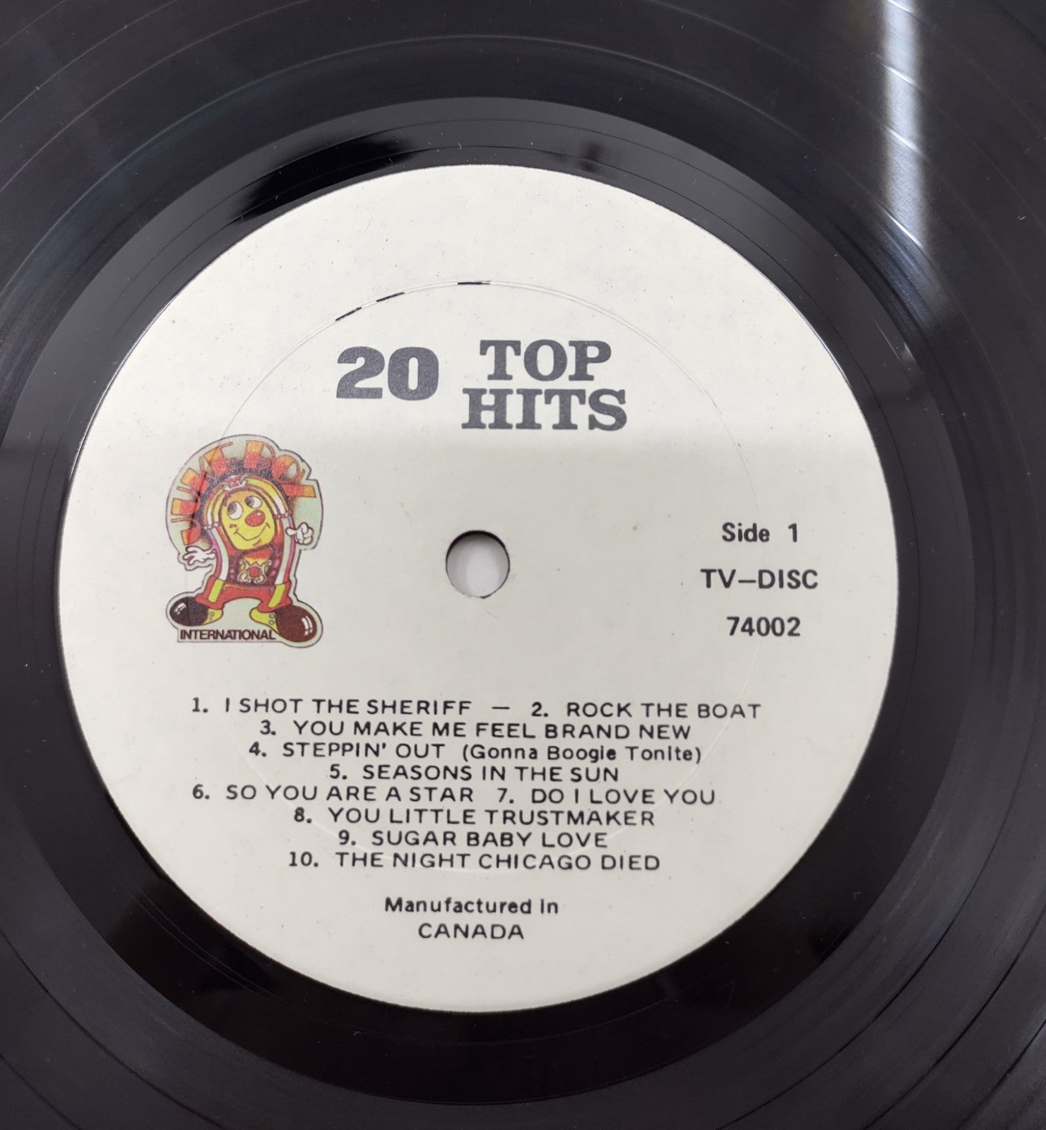 20 Top Hits (1974) Vinyl LP – Original Stars & Hits Pop Rock Oldies