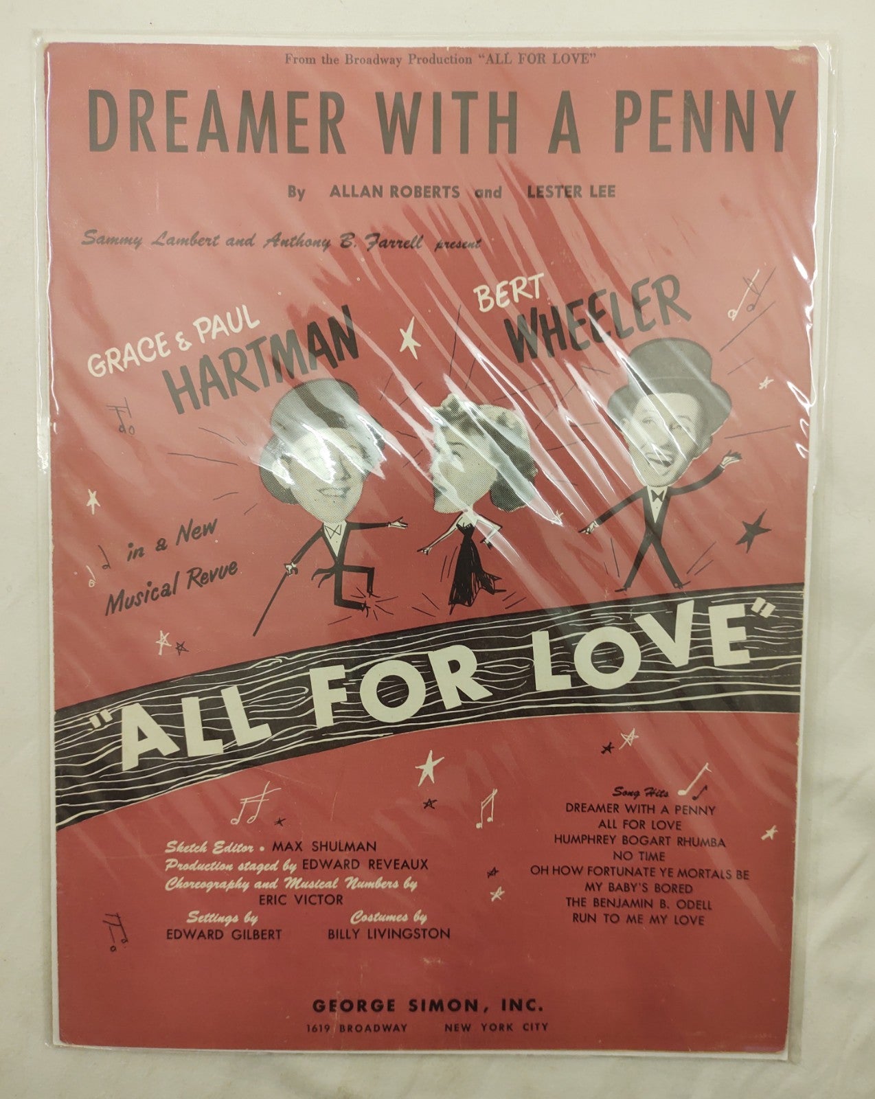 Dreamer with a Penny – Broadway Musical Song by Allan Roberts & Lester Lee