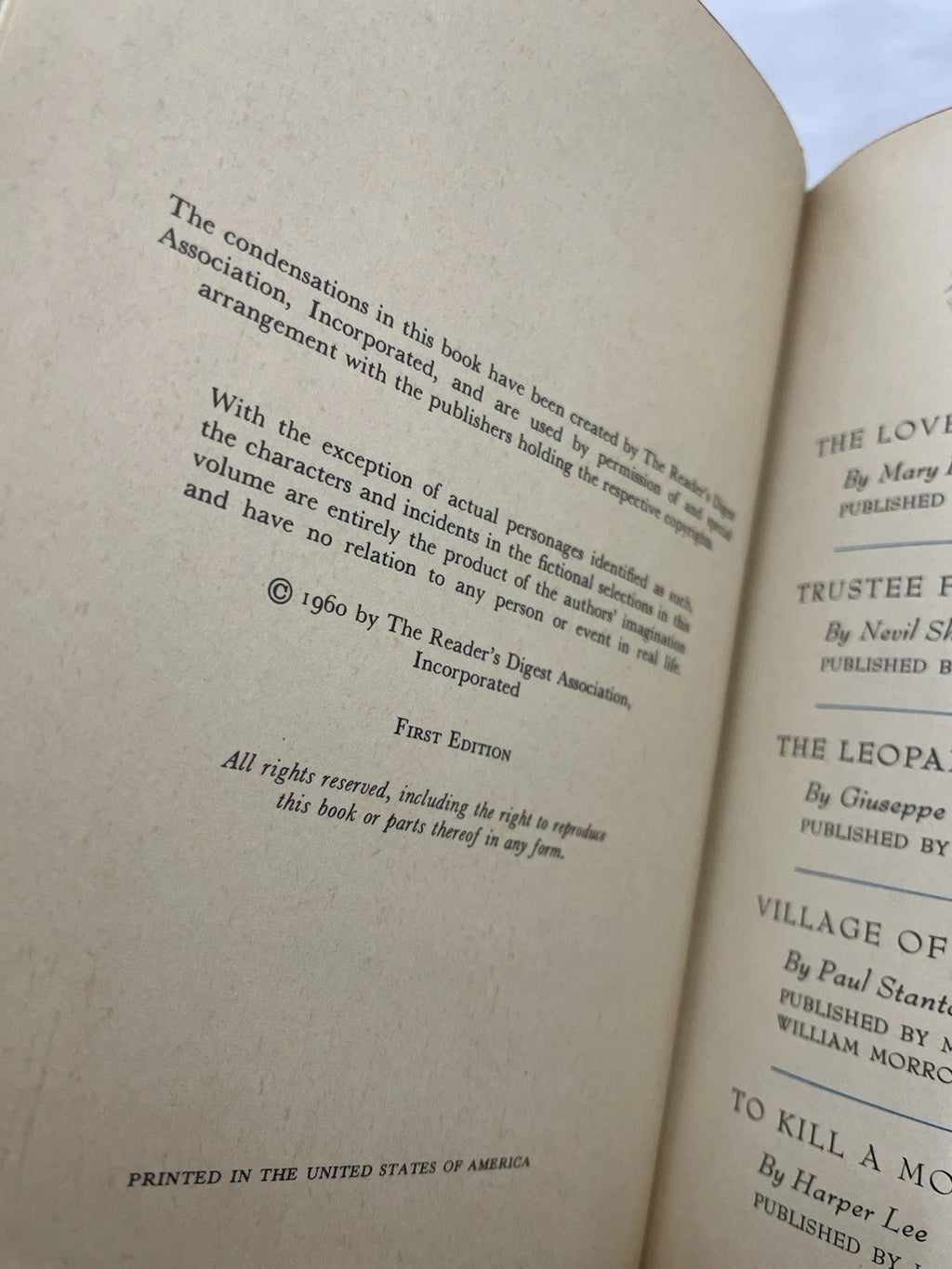 RD 1st Edition HC Printed In Canada Slipcover Illustrated 1960