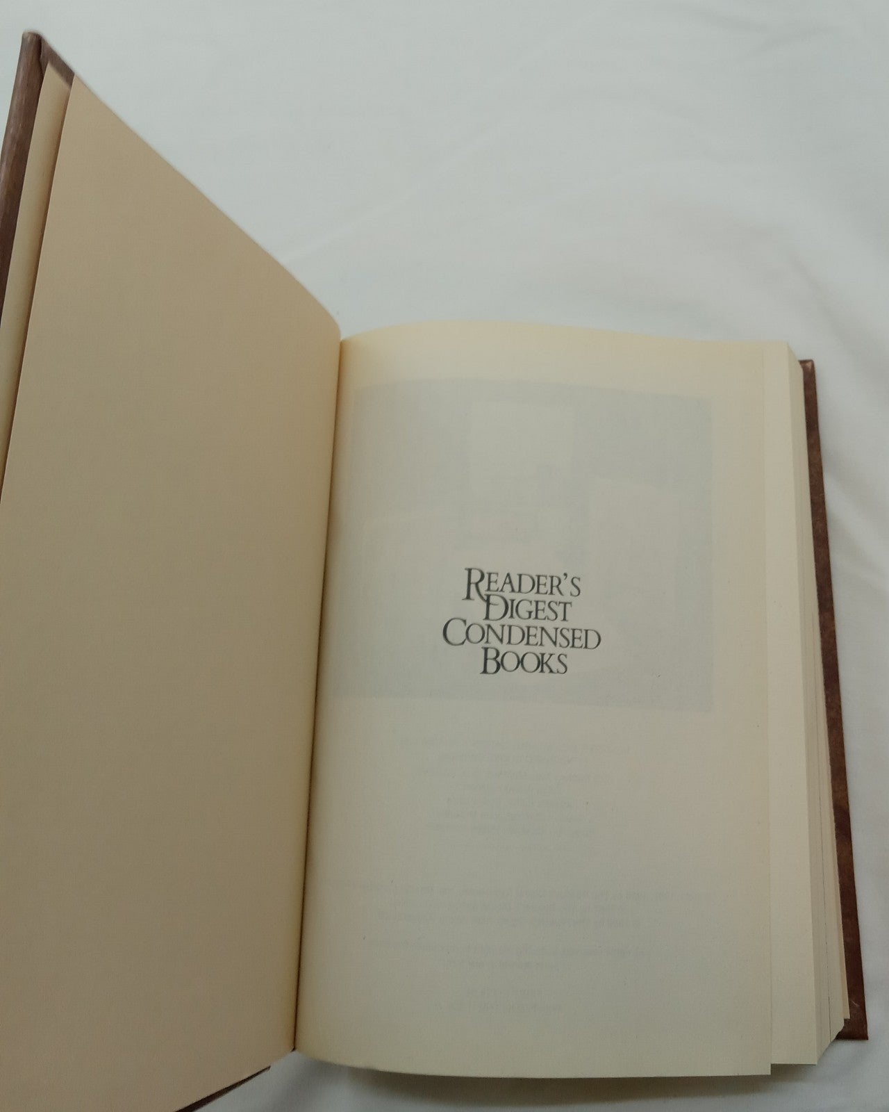 1989 Reader's Digest Condensed 1st Ed HC Leather Gilt Vtg NM Classic