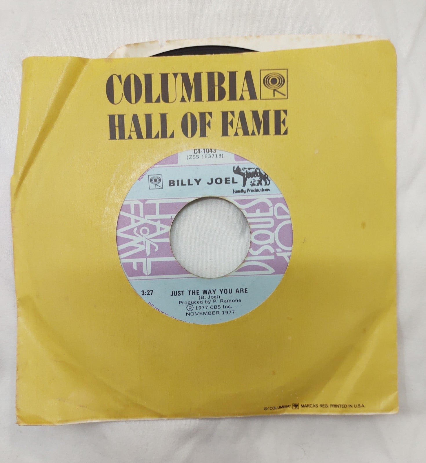 Billy Joel – Just The Way You Are 7” Columbia C4-1043 Canada 1977