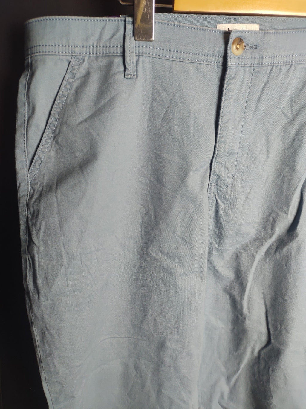 Kensie Women’s Mid Rise Chino Trousers Size 14 Casual Cotton Pants