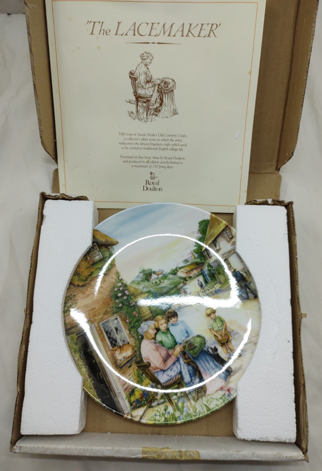 Royal Doulton Old Country Crafts Plate Set of 8 Susan Neale w/ Boxes & COAs