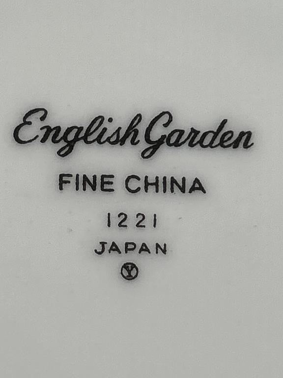 English Garden Porcelain Japan – Vintage Decorative Floral Selection Set