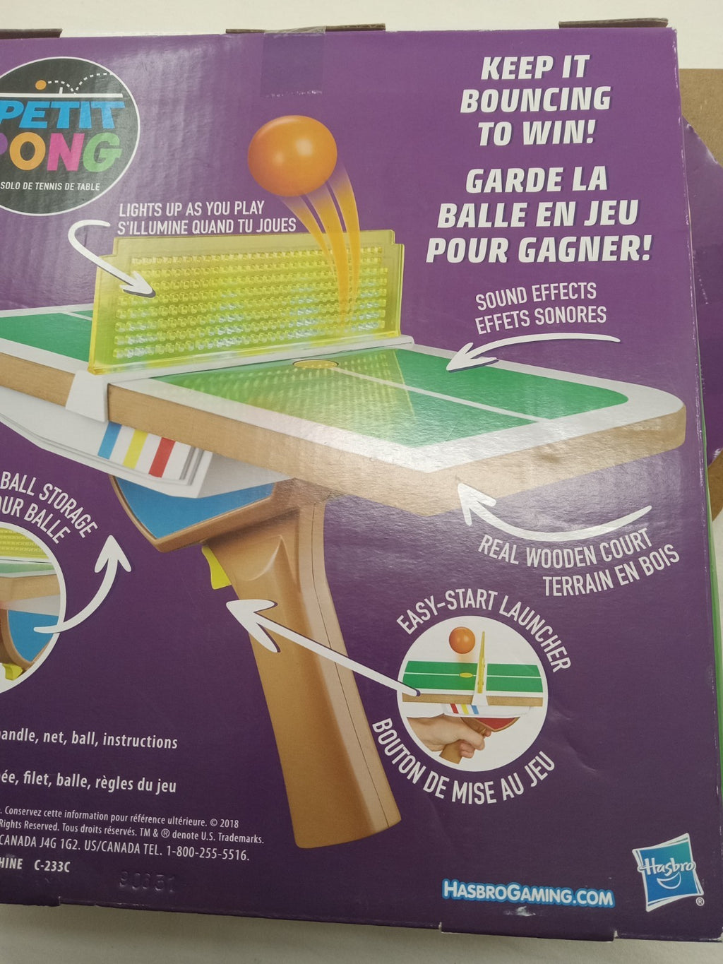 Tiny Pong Hasbro Miniature Ping Pong – Electronic Table Tennis Game Toy