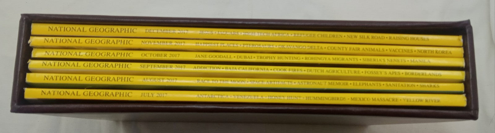 Nat Geo Magazine With Slipcover July To December 2017