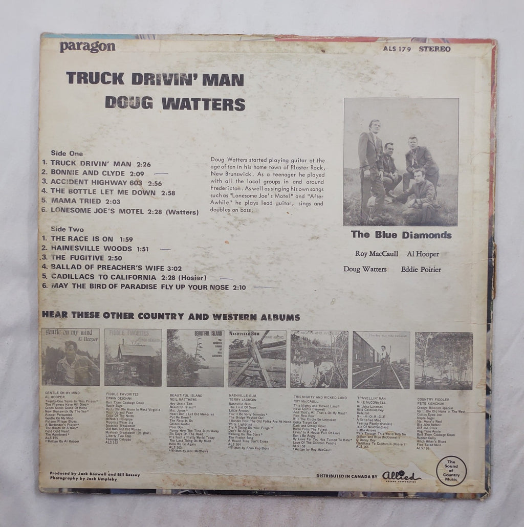 Doug Watters – Truck Drivin’ Man LP Paragon ALS-179-B Canada