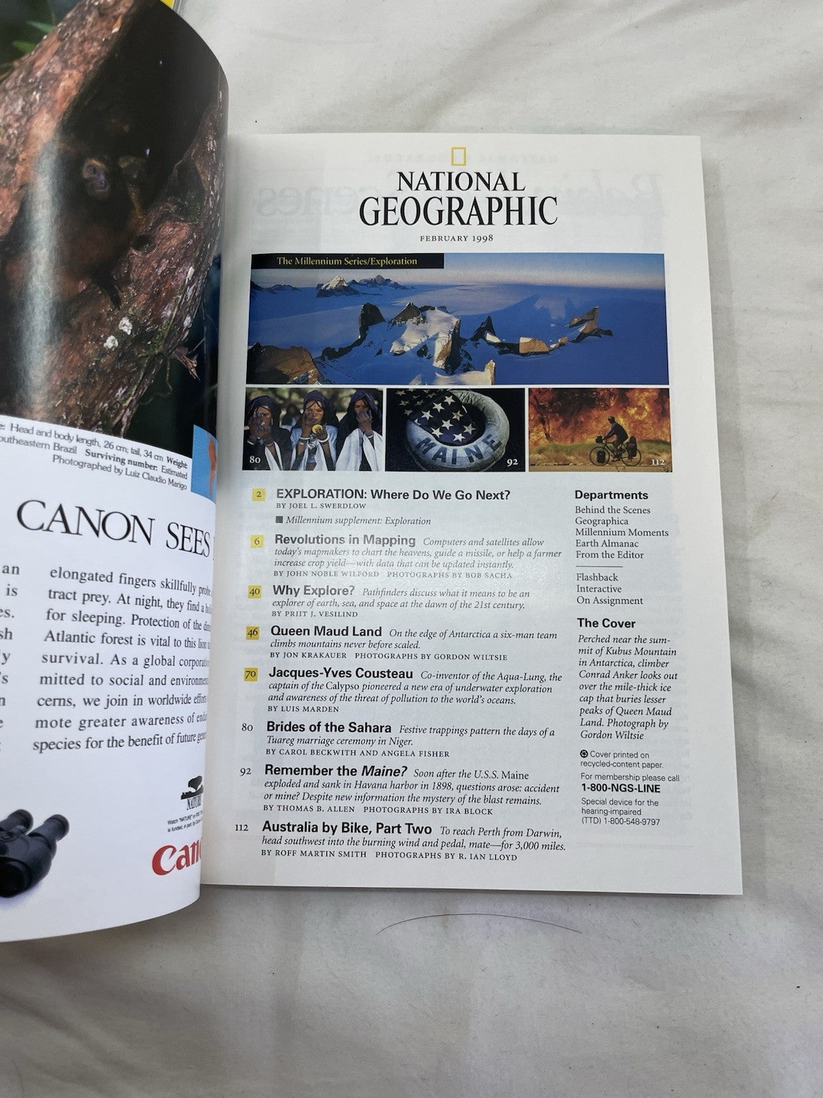 Vintage Nat Geo Jan–Jun 1998 Set w/ Slipcover | Wildlife, Photography