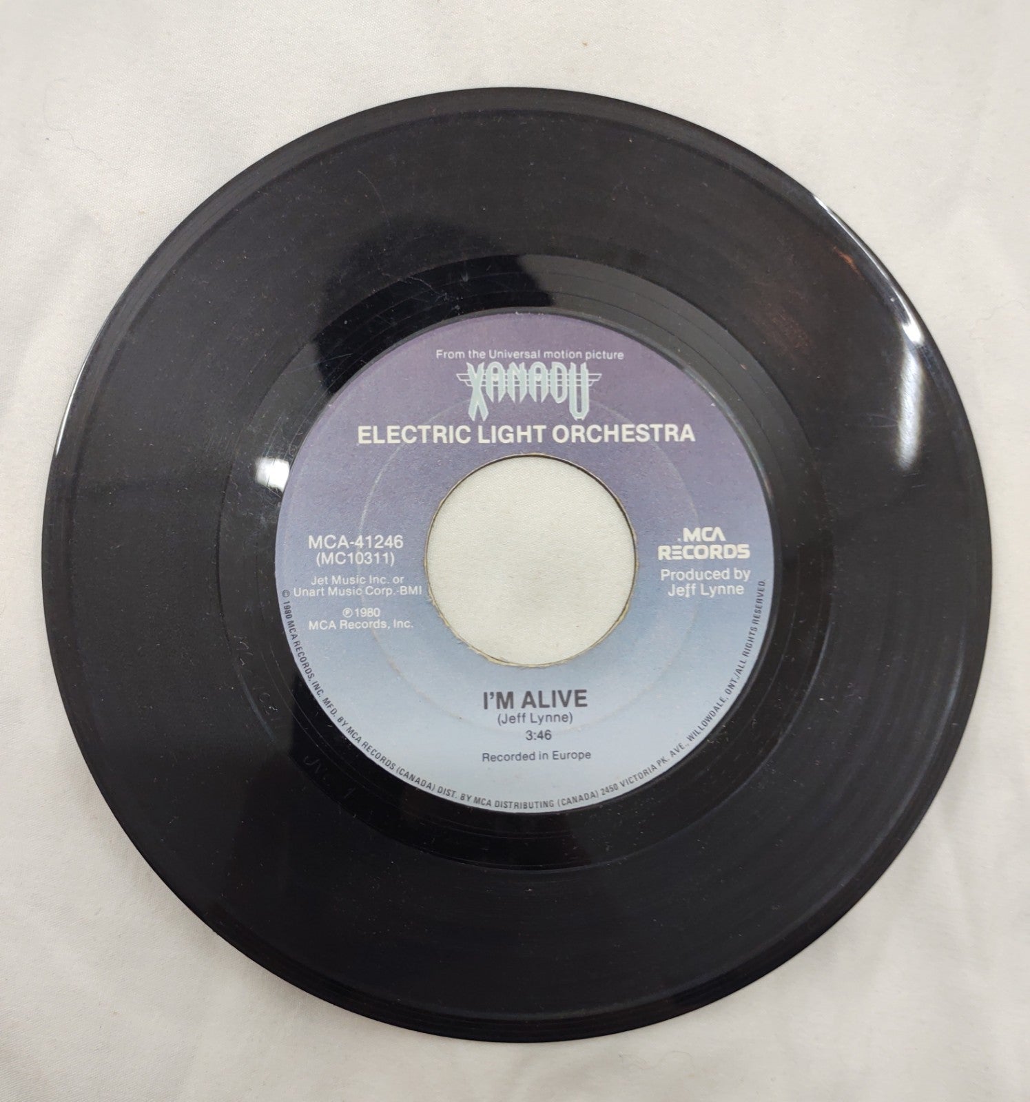 Electric Light Orchestra – I’m Alive 7” MCA 41246 Canada 1980 Xanadu OST