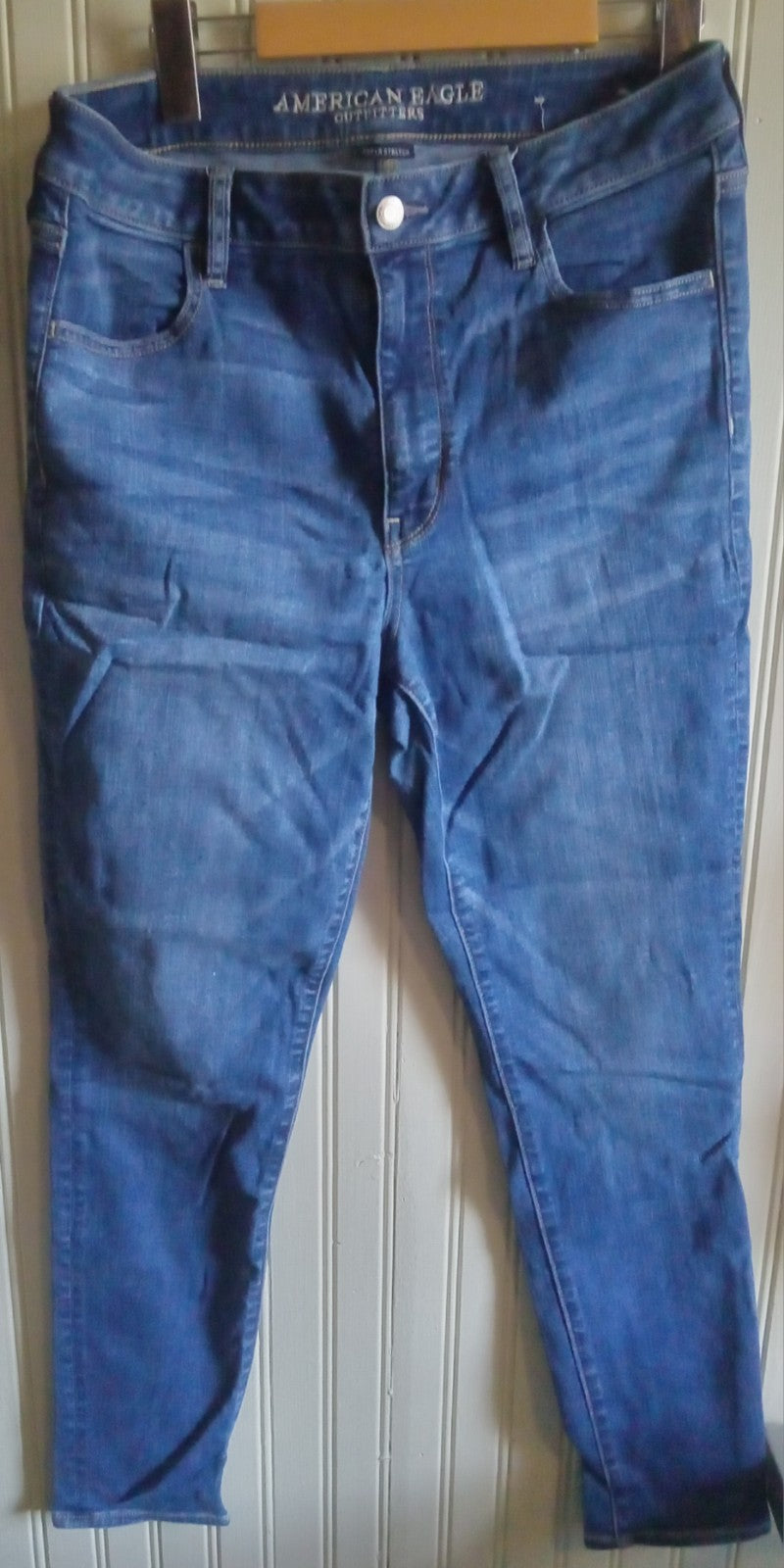 American Eagle Super Stretch Jeans – Women's Size 12, Dark Wash Denim