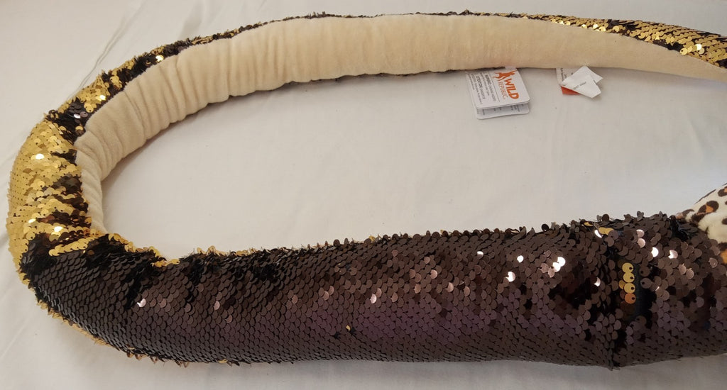 Sequence Snake Plushie – Wild Republic Black & Gold Stuffed Animal Toy