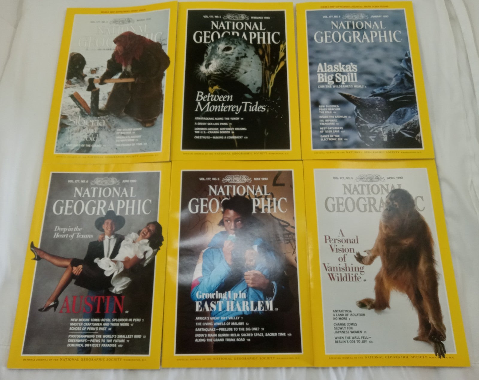 Nat Geo Magazines With Slipcover Jan To June 1990