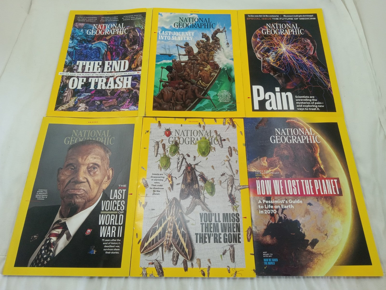 National Geographic Magazine Set Of 6 Jan-June 2020