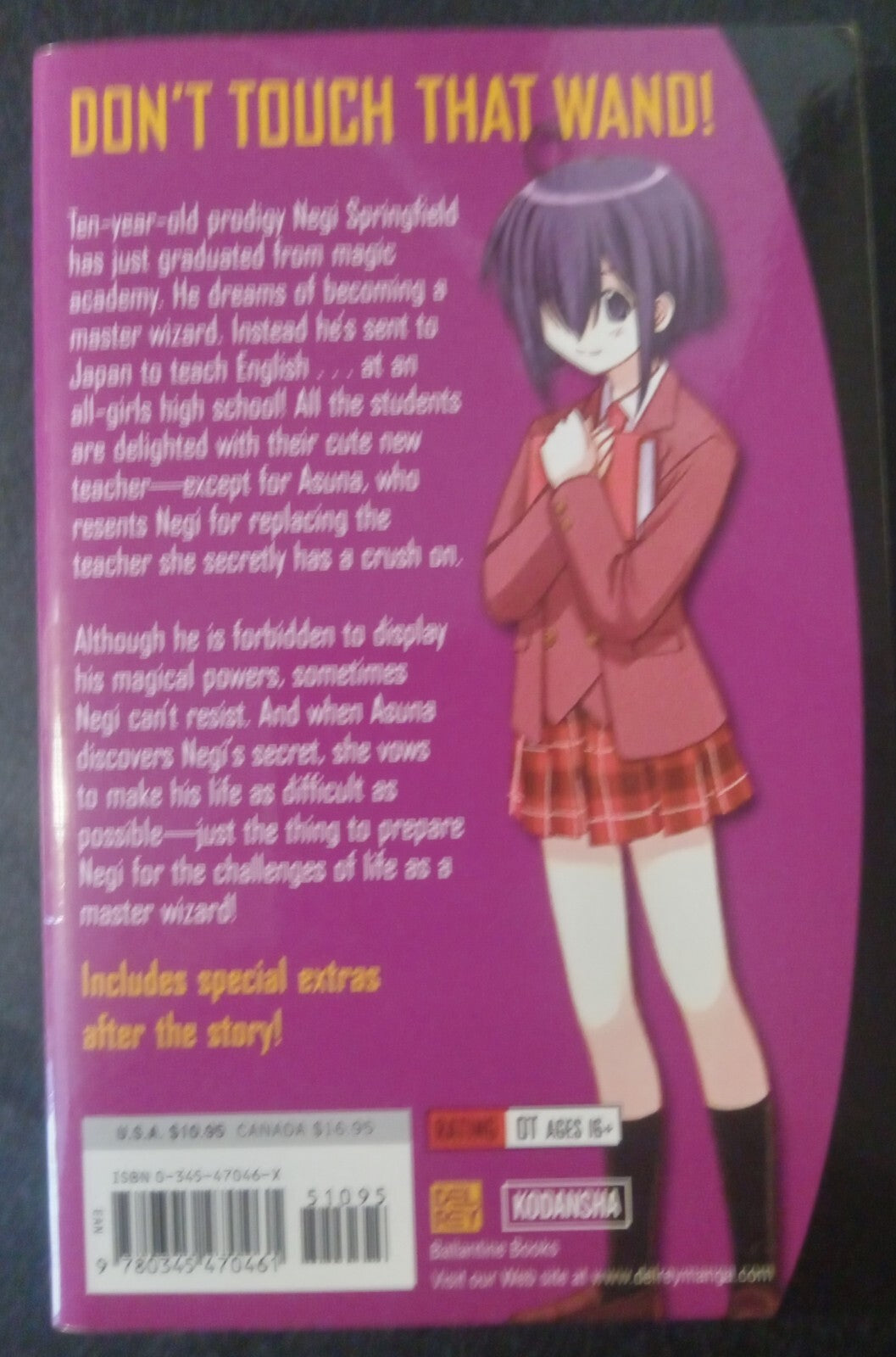Negima! Magister Negi Magi Vol 1 by Ken Akamatsu – 2003 Viz Manga PB VG+