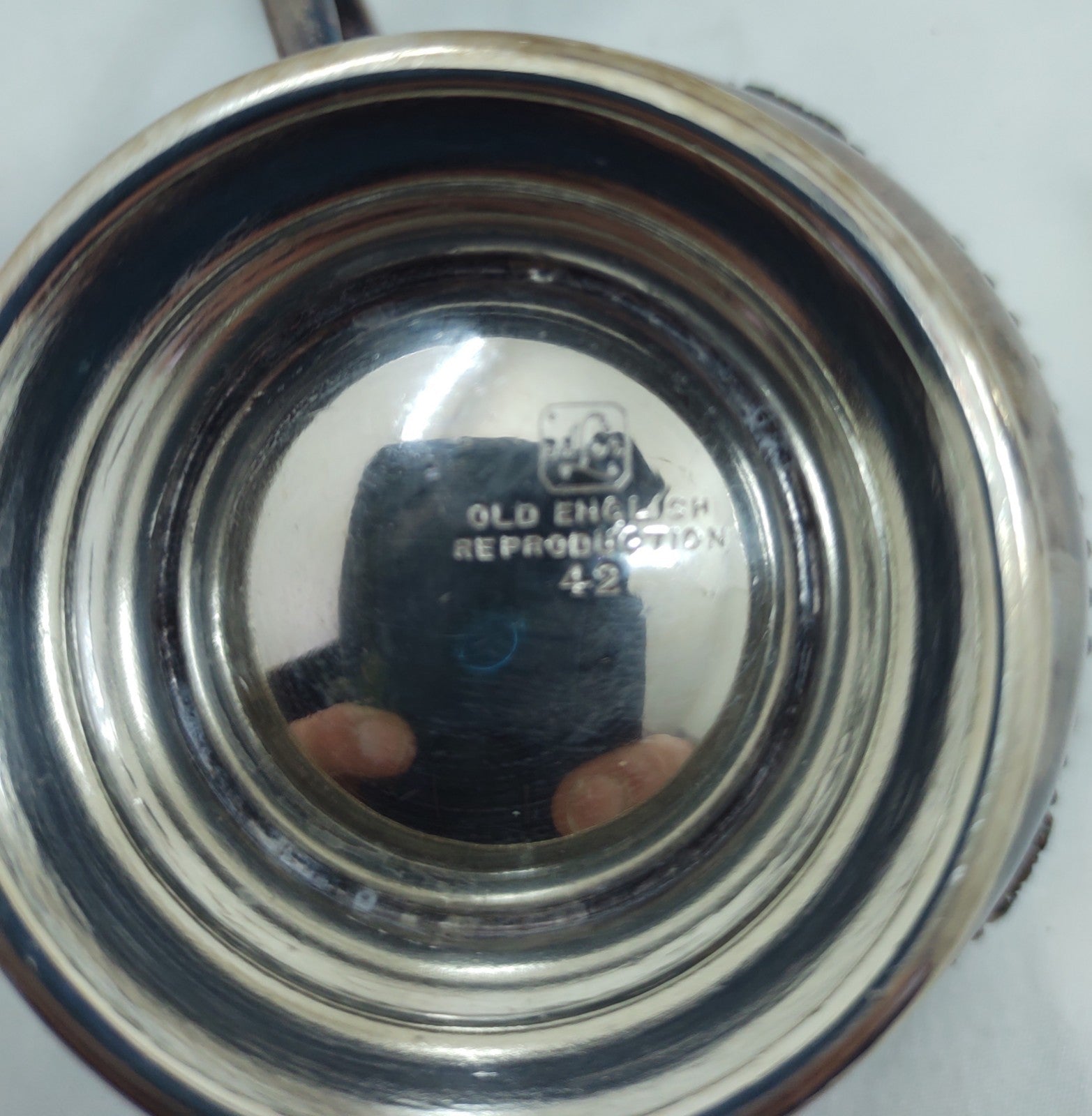 Vintage Edmoon Old English Reproduction EP on Copper Coffee & Creamer Set