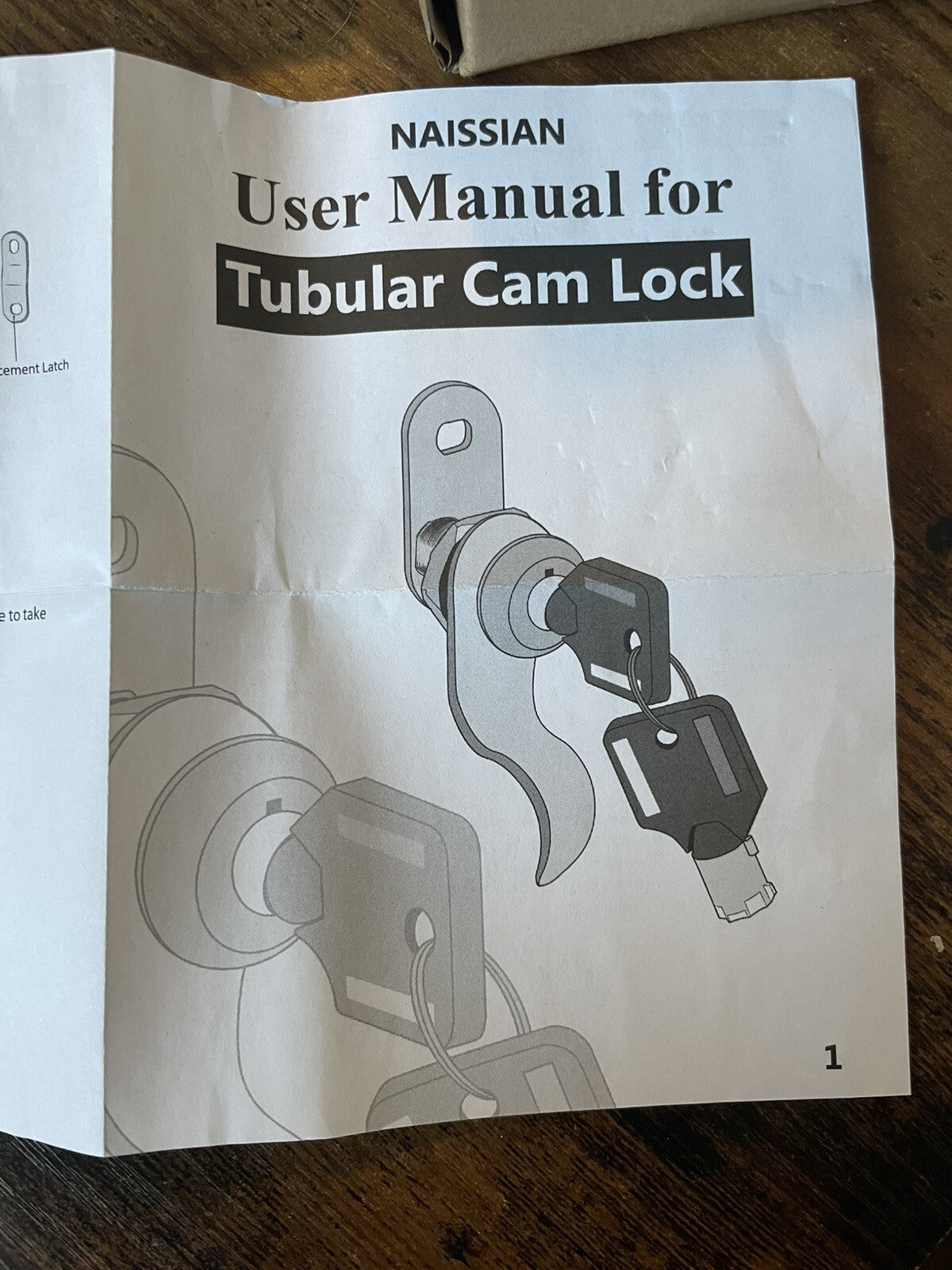 Tubular Cam Lock Set NIB – Cabinet Hardware Lock with Keys, New In Box