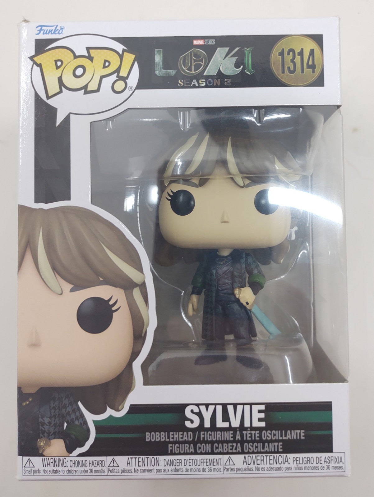 Funko Pop! Marvel Loki Sylvie with Sword #1314 Vinyl Figure New