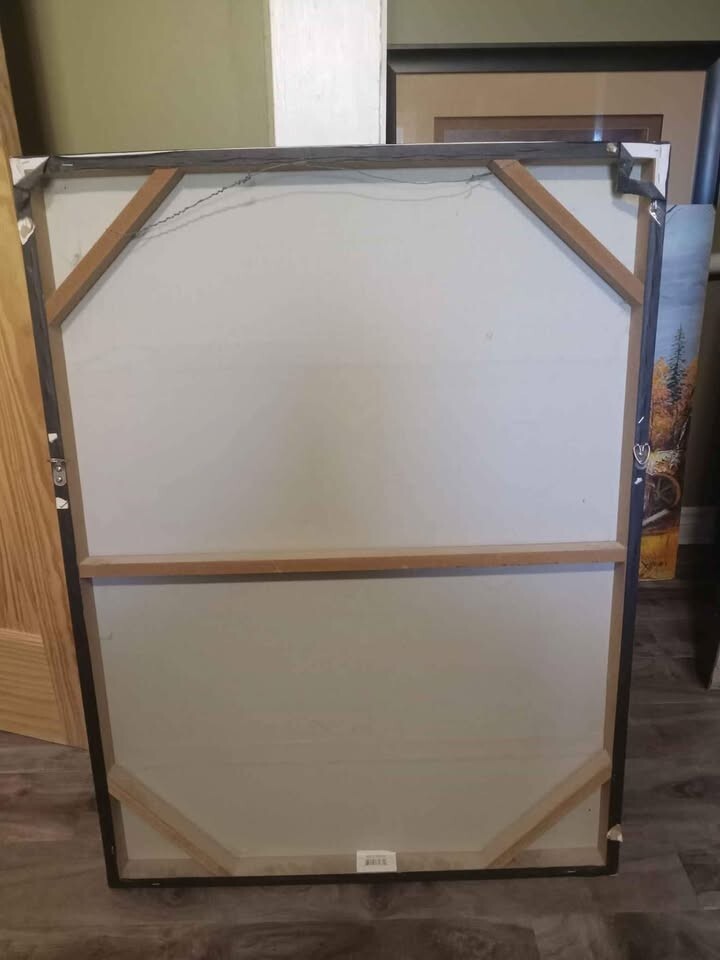 Large Abstract Wall Art with 3D Accents – 30.25" x 40"