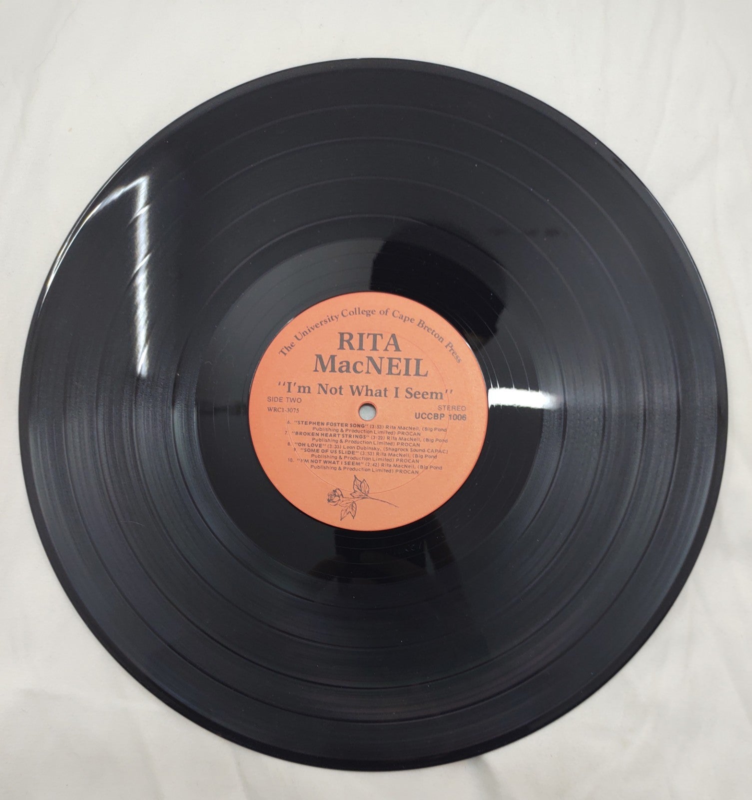 Rita MacNeil – I’m Not What I Seem LP Signed Autographed Vinyl UCCBP-1006 VG