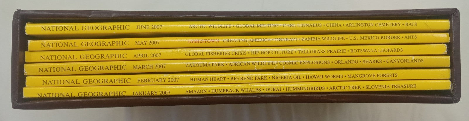 Nat Geo Magazine With Slipcover Jan To June  2007