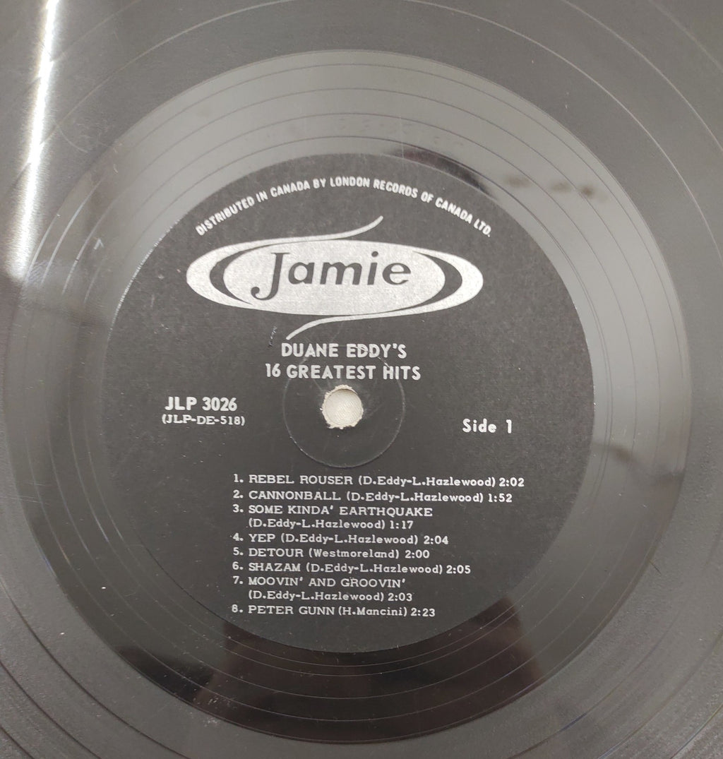 Duane Eddy – 16 Greatest Hits LP Jamie JLP-3026 Canada