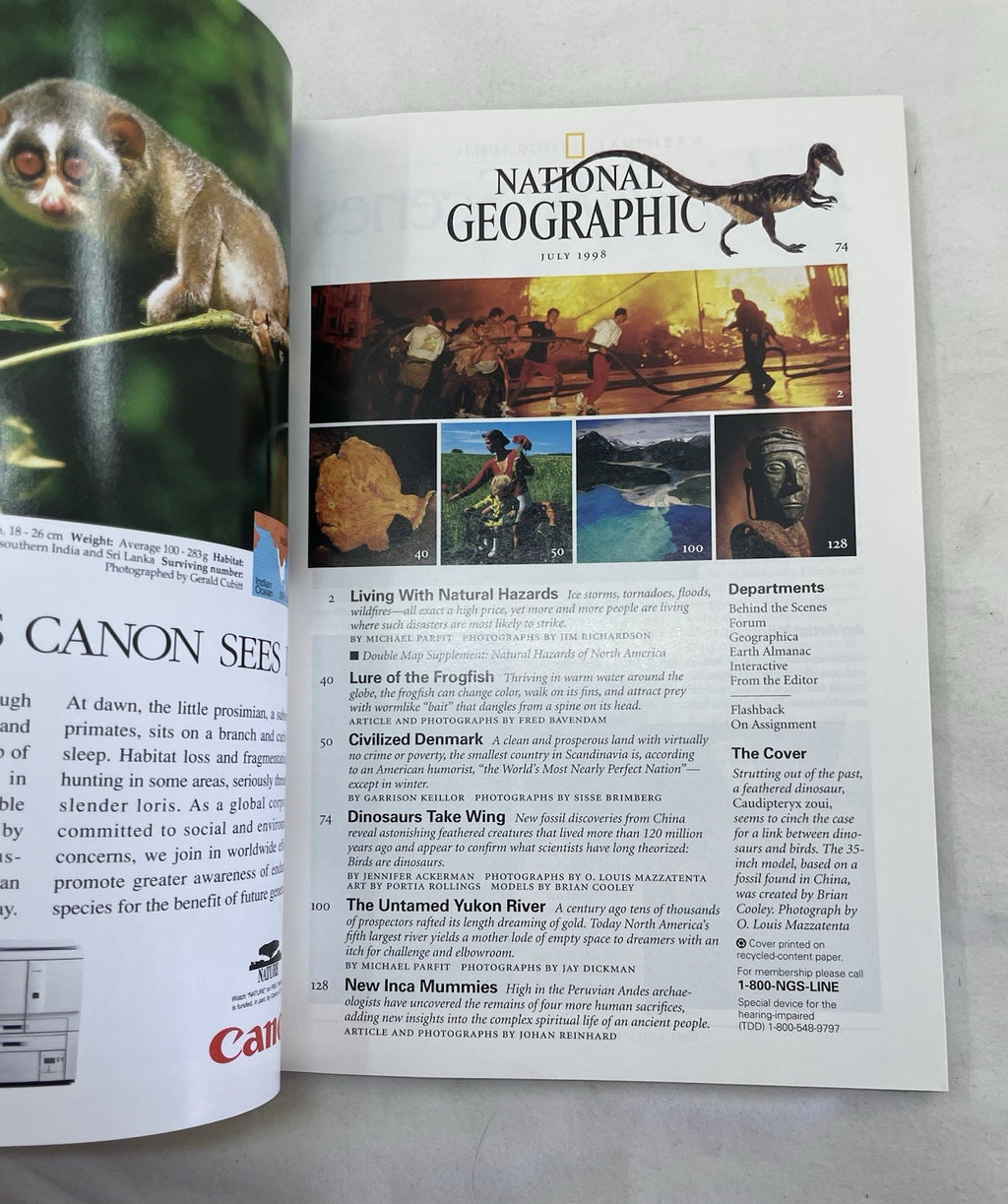 Vintage Nat Geo Jul–Dec 1998 Lot w/ Slipcover | Geography, Science