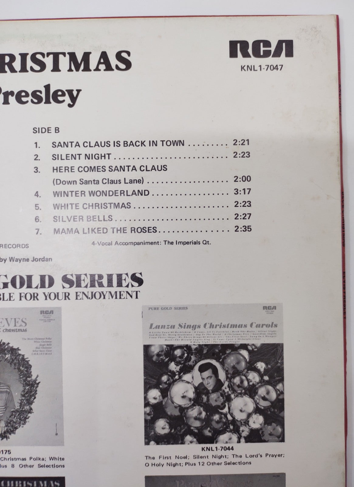 Elvis Presley – Blue Christmas Pure Gold KNL1-7047 Vinyl LP