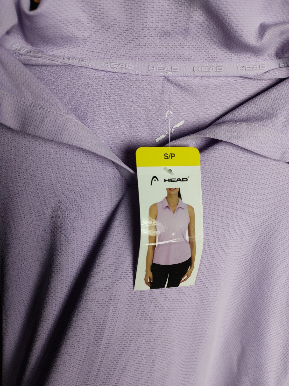 HEAD Sleeveless V-Neck Top Small Light Purple Tennis Activewear Stretch NWT