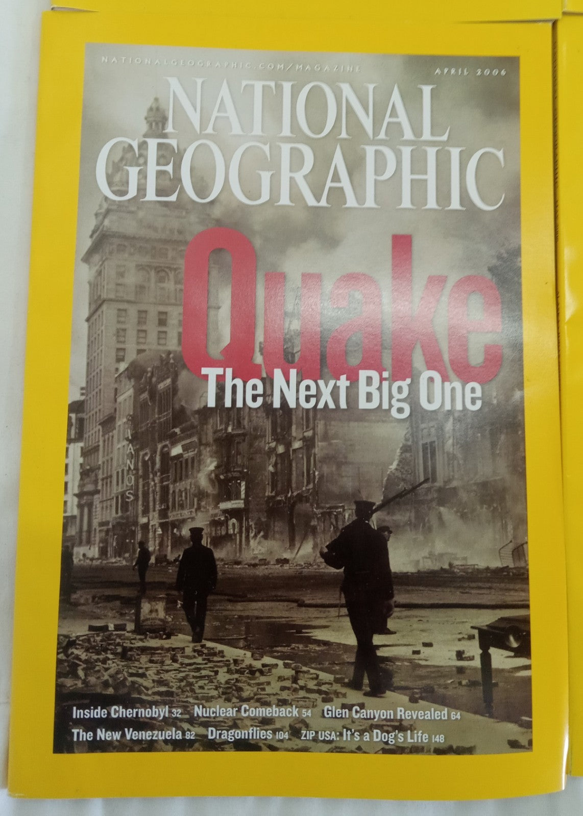 National Geographic Jan–June 2006 | 6 VG+ Issues | Leatherette Slipcase