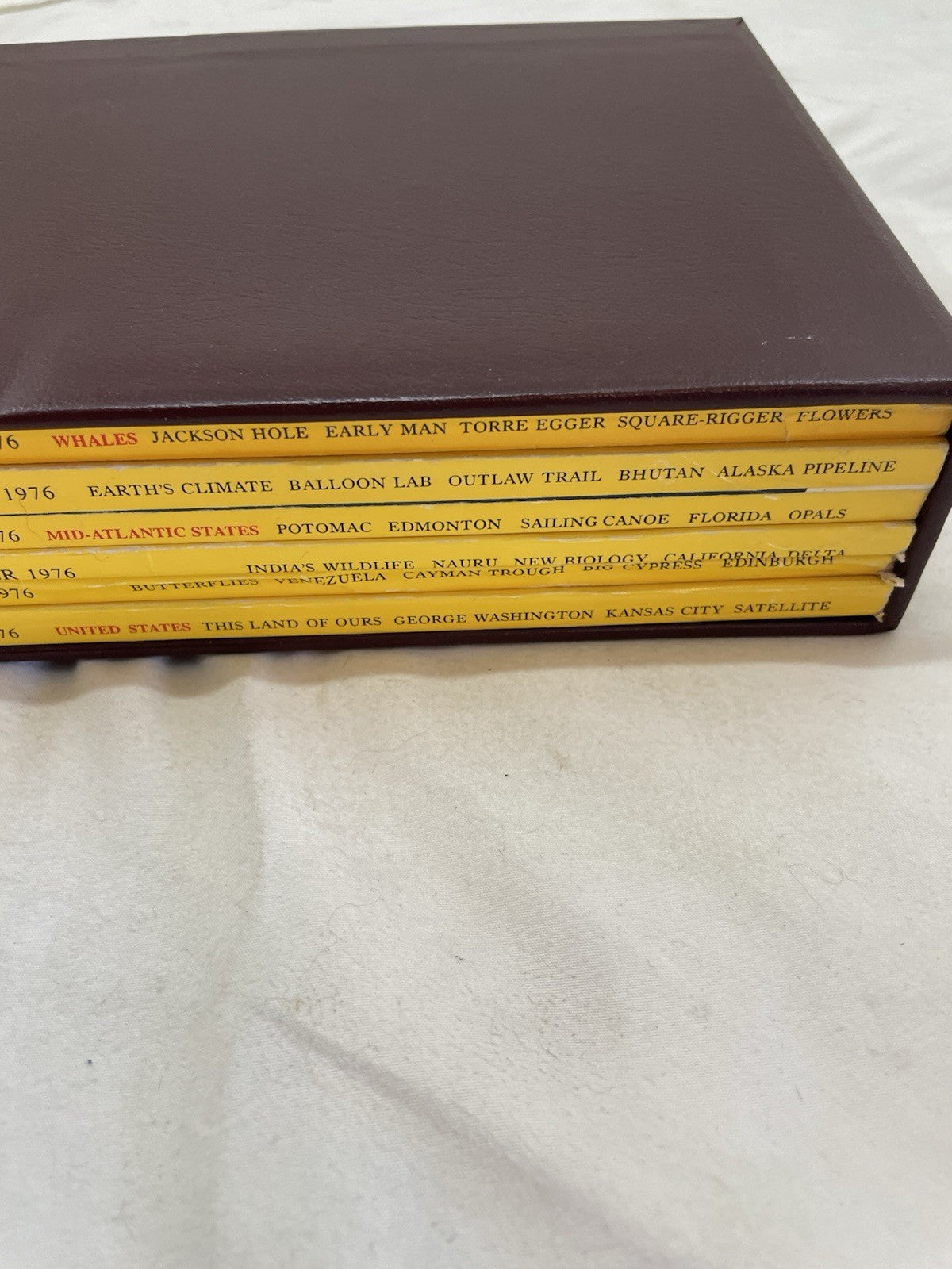 Nat Geo Jul–Dec 1976 Slipcover Lot | Vintage Science, Wildlife Magazine