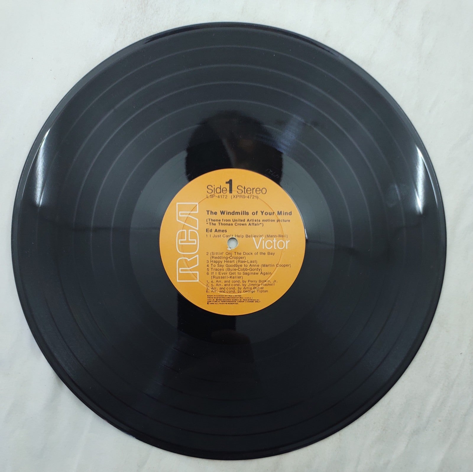 Ed Ames – The Windmills of Your Mind LP Stereo RCA Victor LSP-4172 Canada