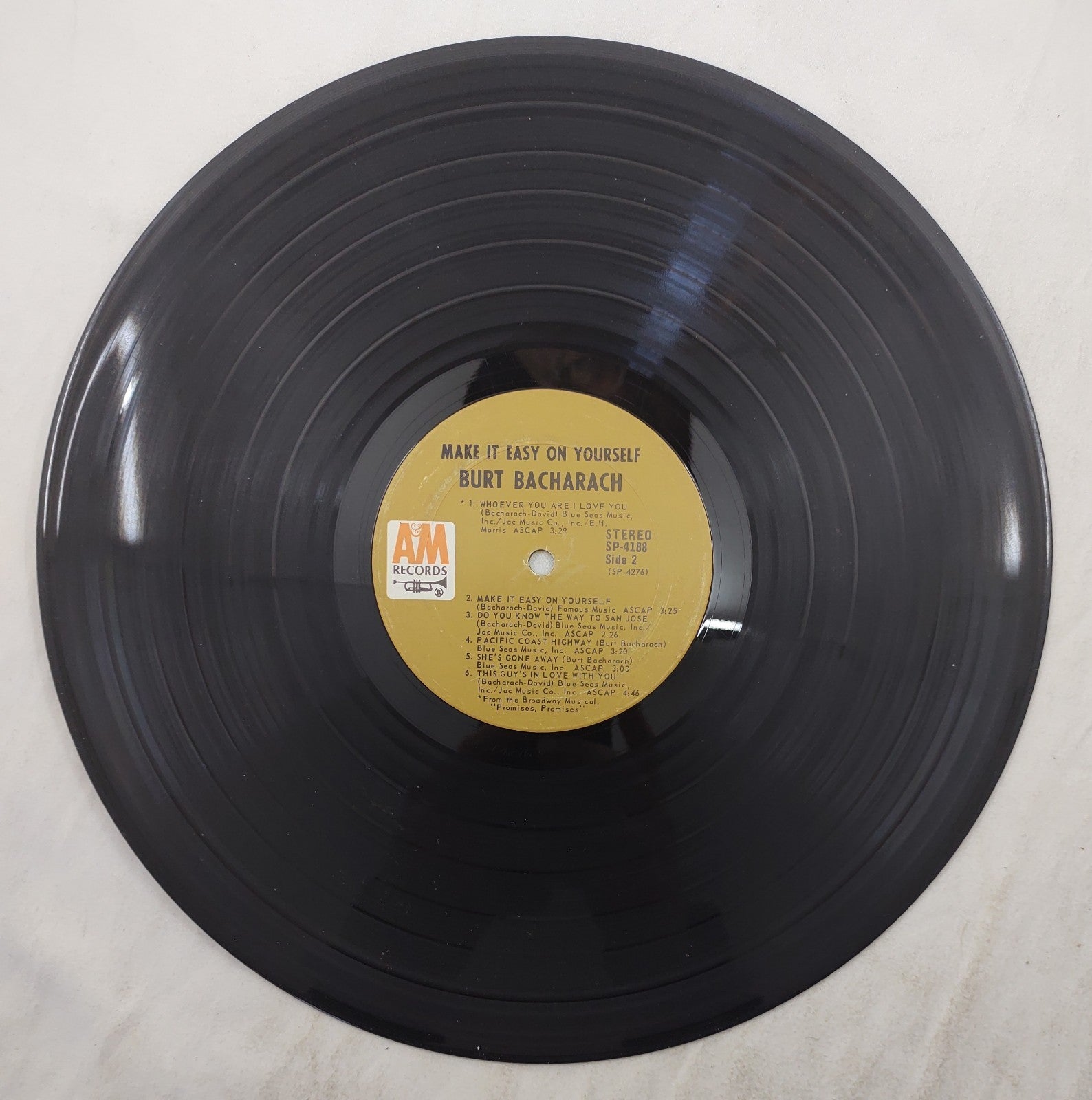 Burt Bacharach – Make It Easy on Yourself LP A&M SP-4188 Stereo Canada