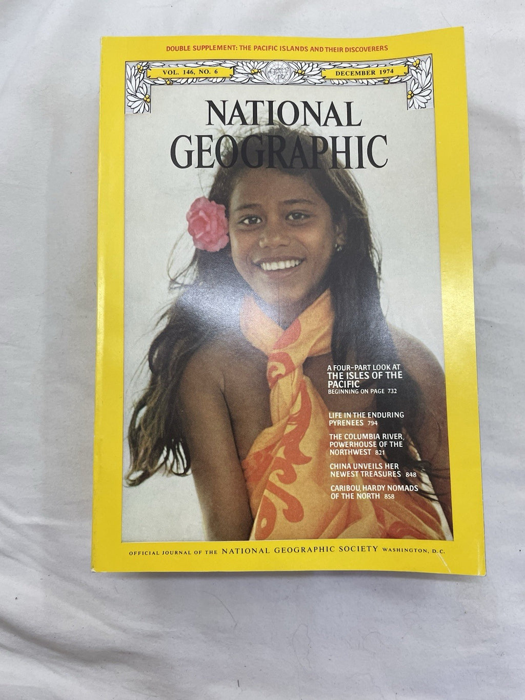 Nat Geo Mags Jul–Dec 1974 Vtg Lot Slipcvr Nature Travel Decor School