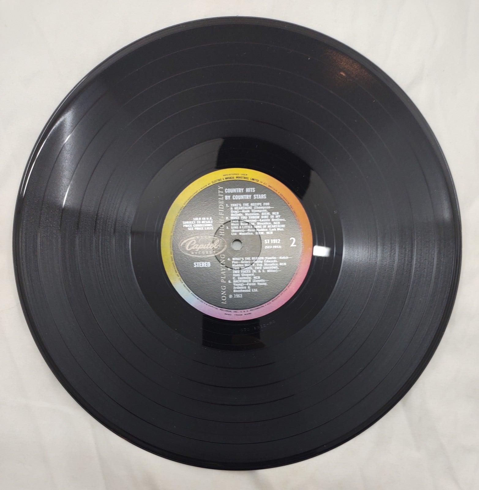 Country Hits by Country Stars LP 1963 Capitol ST-1912 Stereo