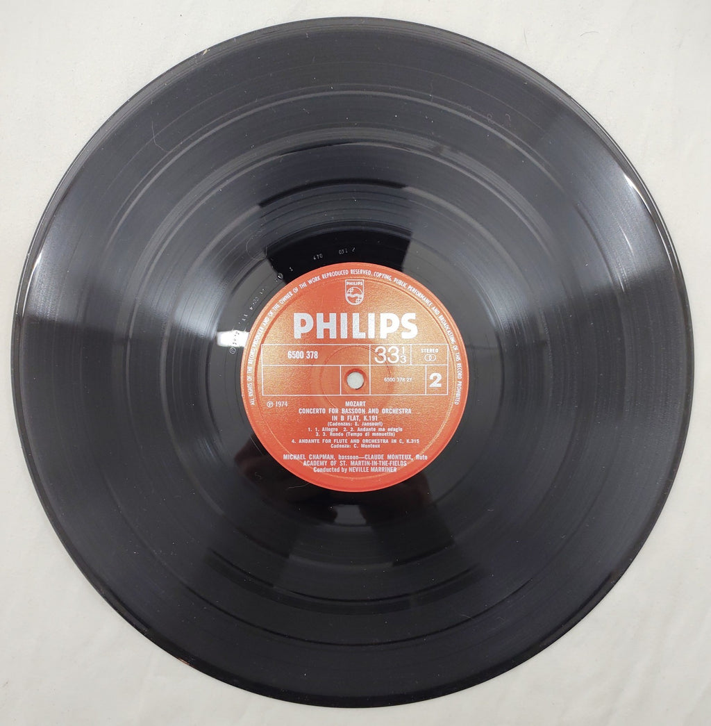 Mozart – Clarinet Concerto K.622 Brymer Marriner Philips 6500 378 LP