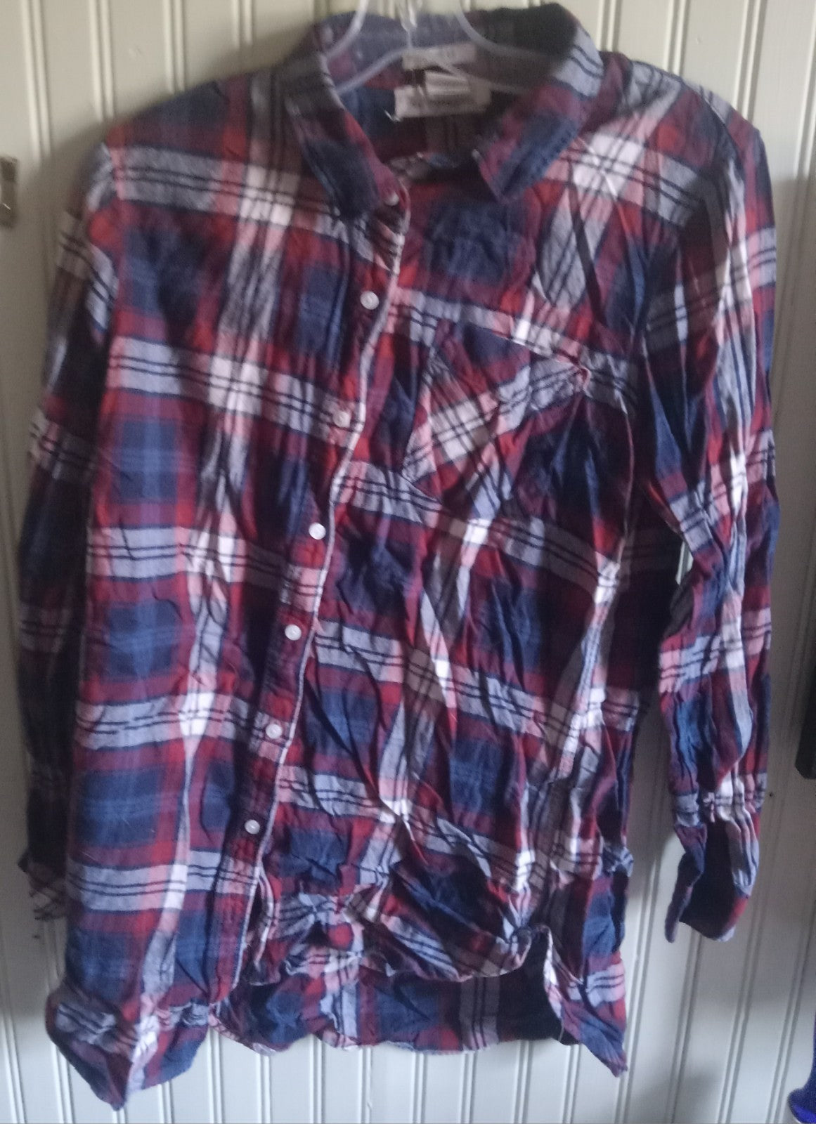 L.O.G.G. by H&M Men's Plaid Flannel Shirt – Size Medium, Long Sleeve