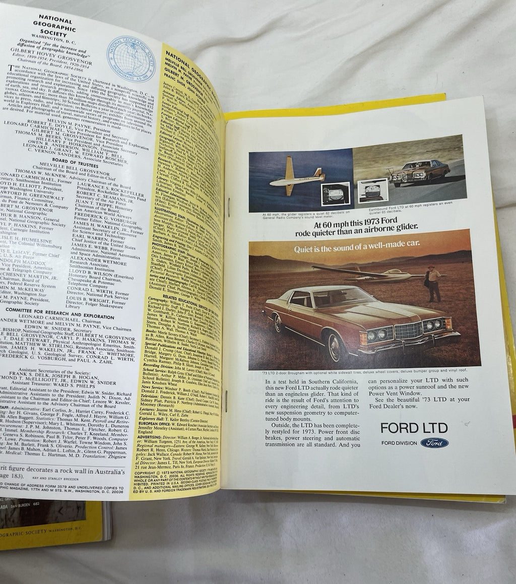 Vintage Nat Geo Jan–Jun 1973 Slipcover Set | Illustrated, Travel, Rare