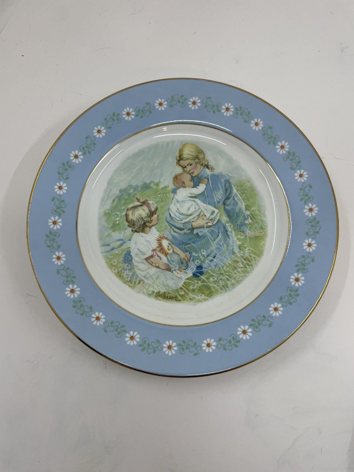 1974 Avon Pontesa Tenderness Plate Ironstone Rare Collectors Vintage Floral