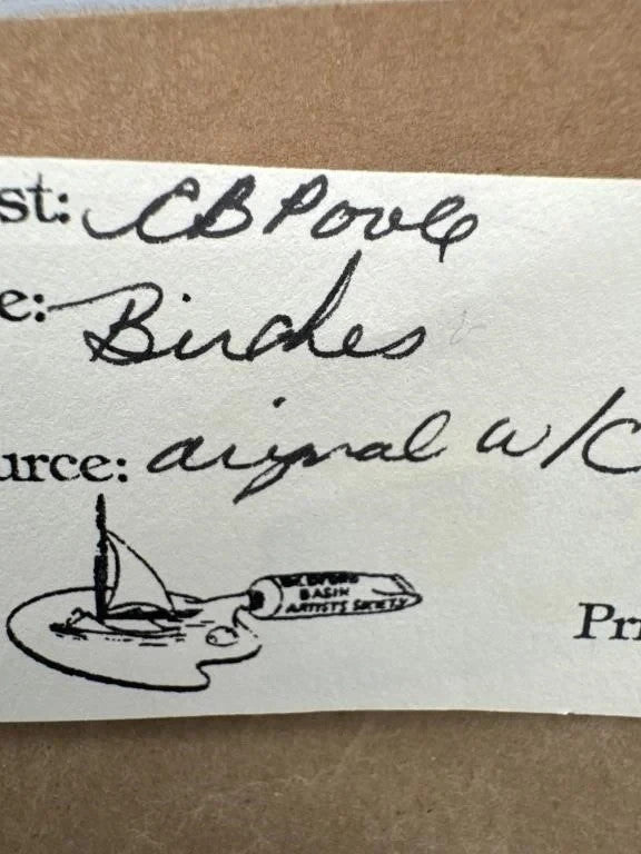 Cathy Poole Original Watercolour “Birches” Framed 6x9 Maritime Artist