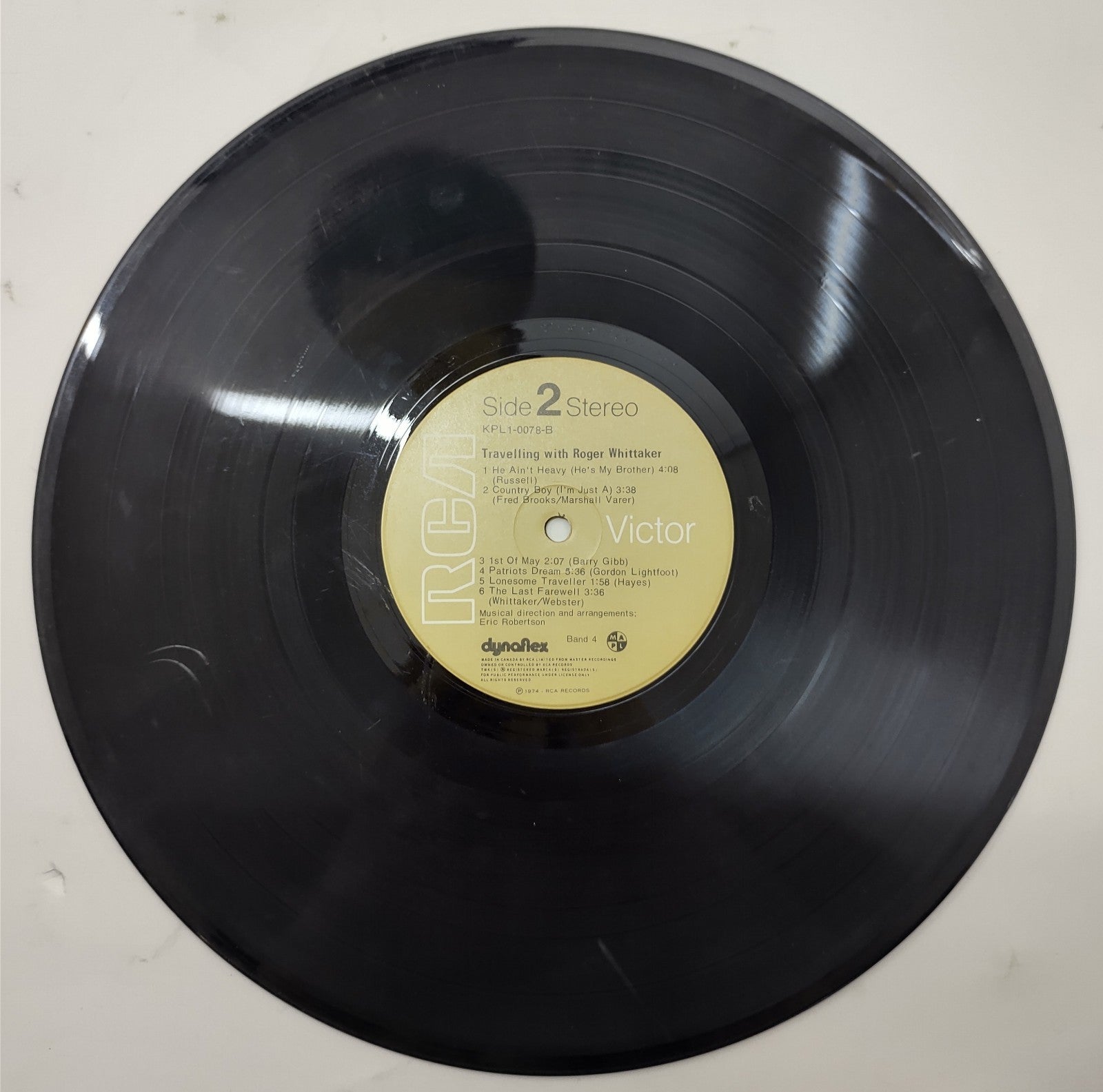 Roger Whittaker – Travelling With Roger Whittaker (1974) RCA Vinyl LP