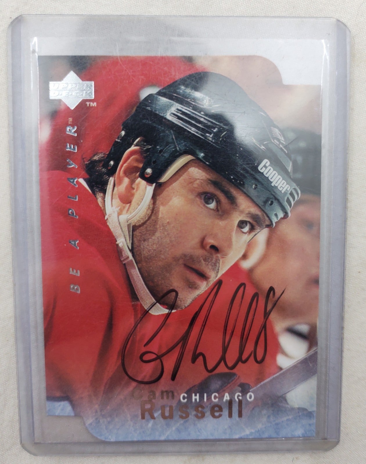 Cam Russell Autograph 1995-96 Upper Deck Be A Player S84 NHL