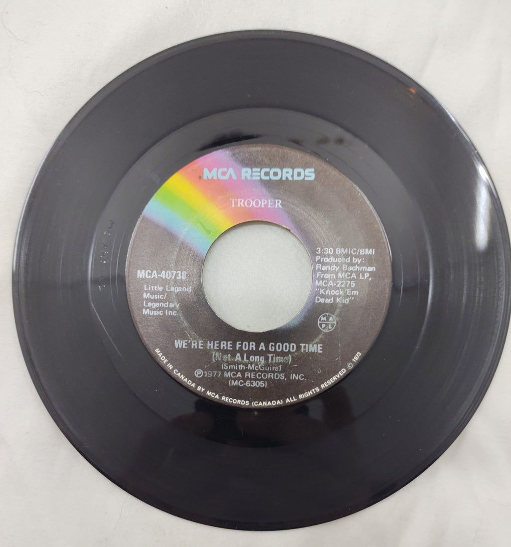 Trooper – Loretta 7” MCA 40738 Canada 1976 Randy Bachman Prod