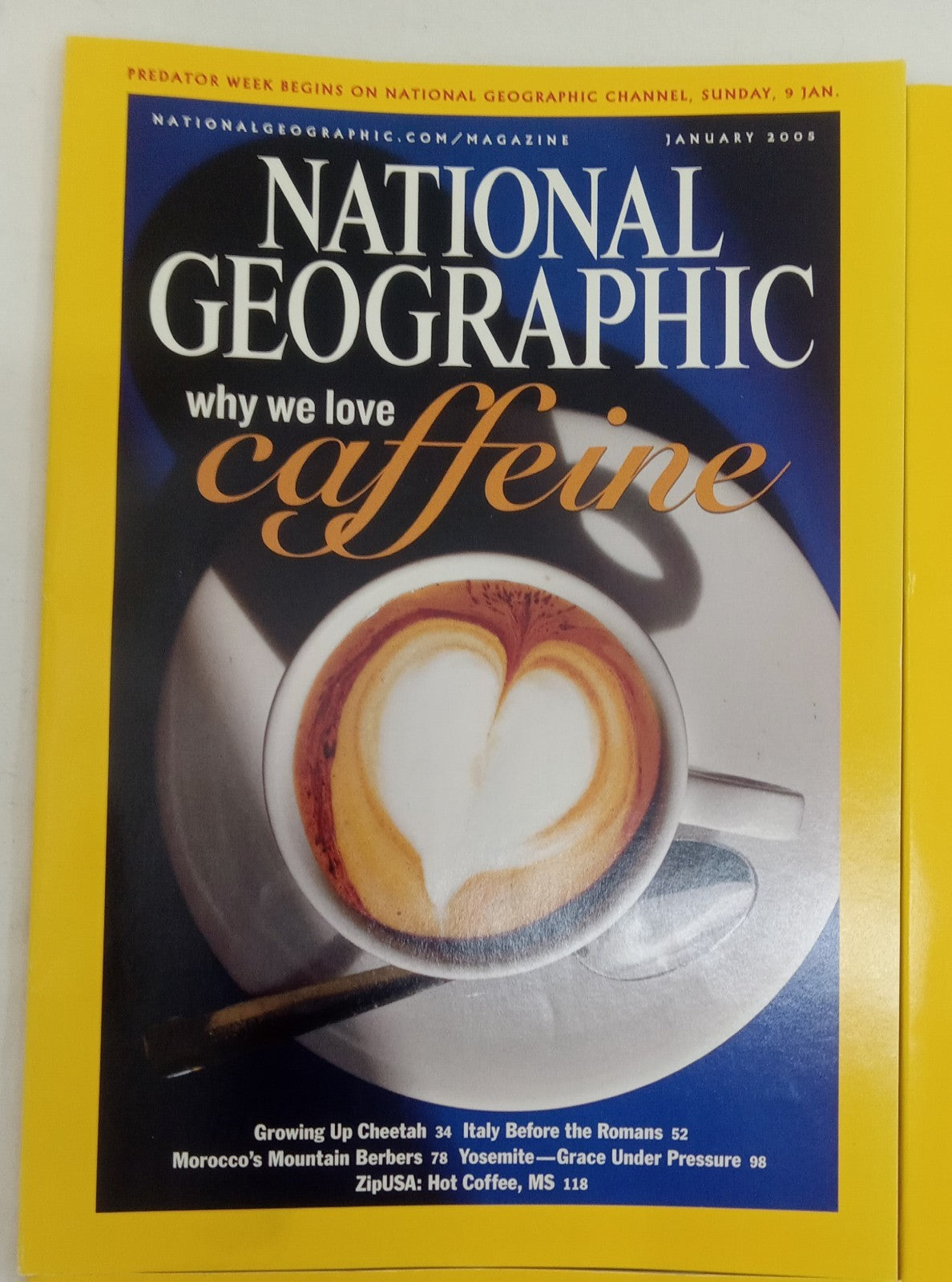 Nat Geo Jan–June 2005 VG+ | Faux Leather Case | 6-Issue Magazine Set