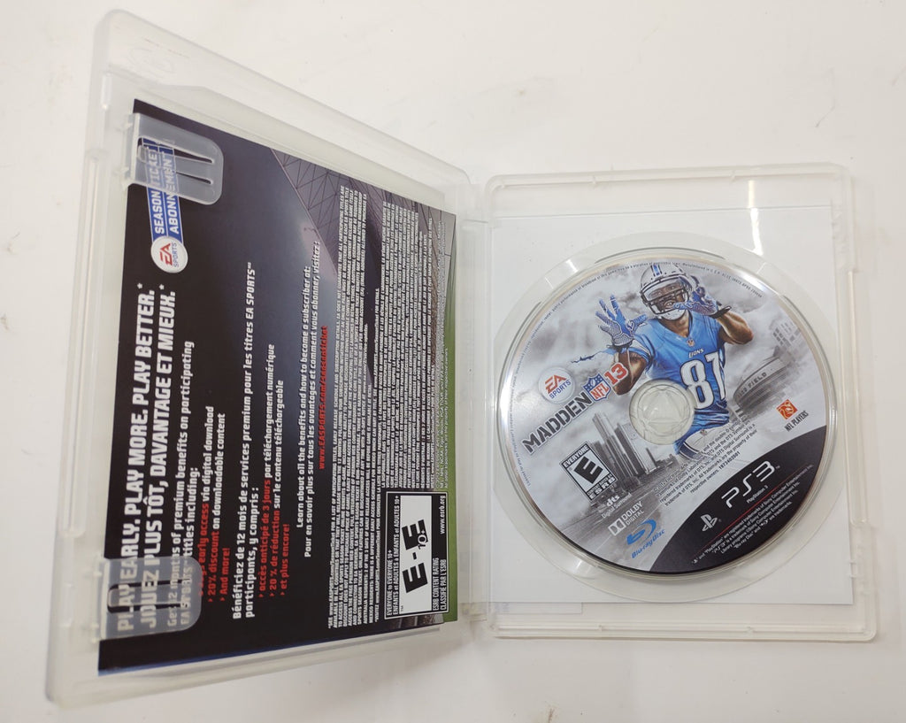 Madden NFL 13 (Sony PlayStation 3, 2012) PS3 Football Video Game