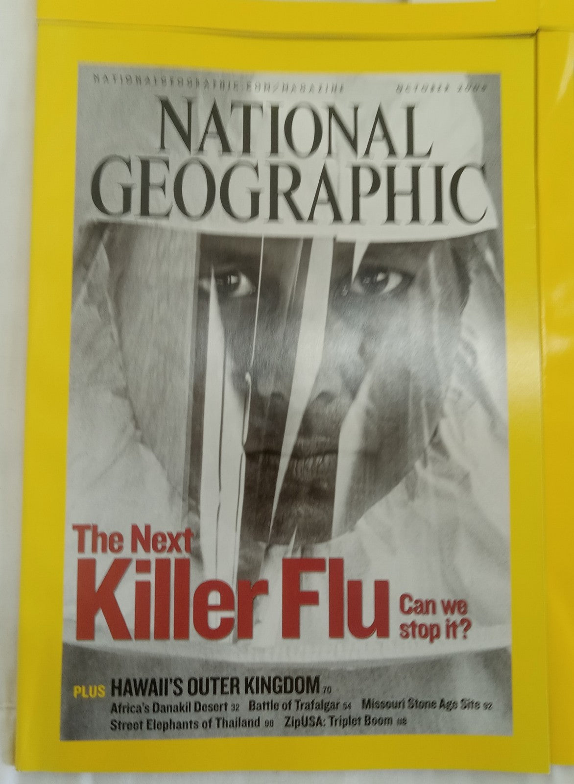 National Geographic Jul–Dec 2005 | VG+ | Faux Leather Case | 6 Magazines