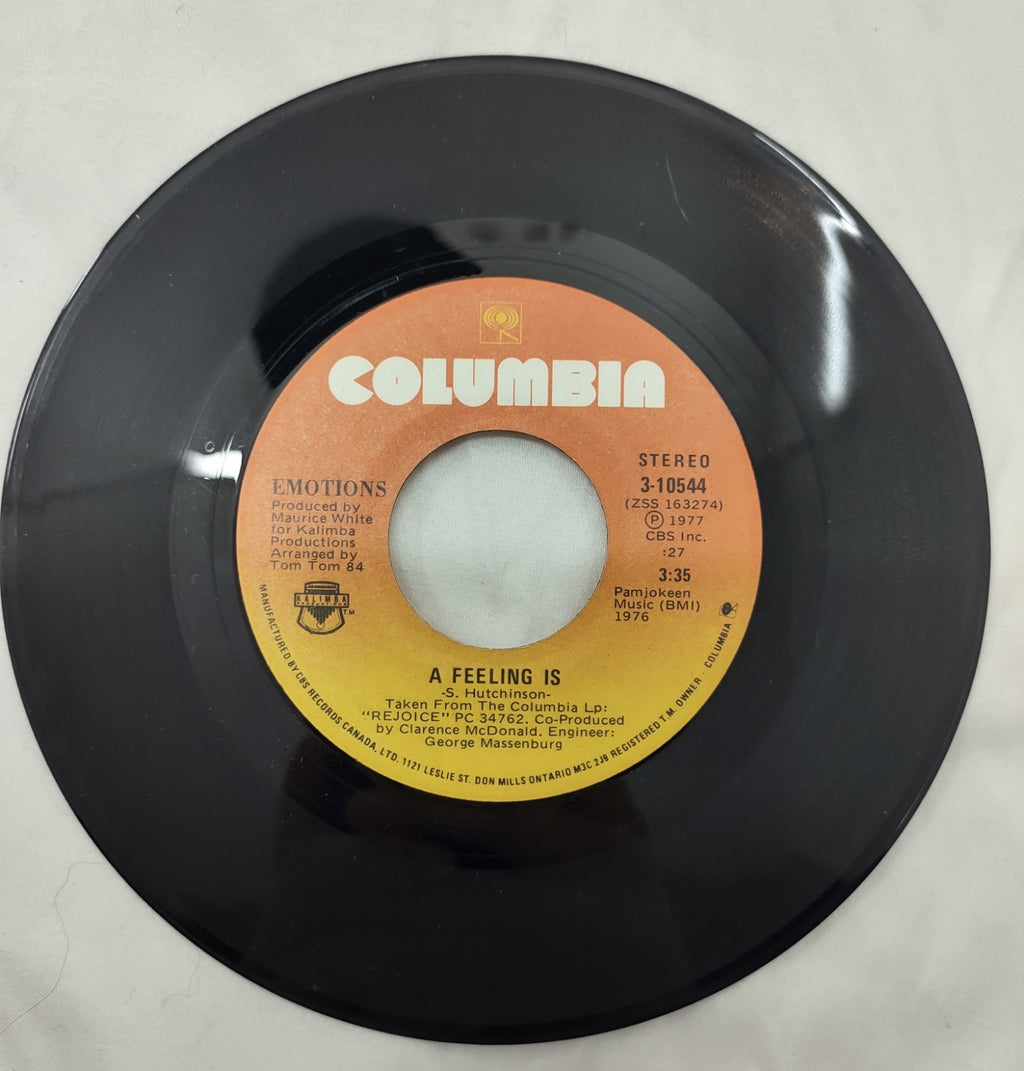The Emotions – Best Of My Love / A Feeling Is 7" Vinyl Columbia 3-10544