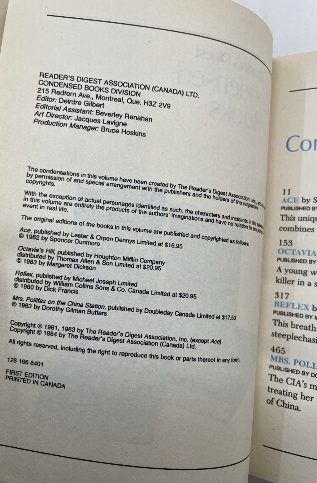 1984 Reader's Digest Condensed 1st Ed HC Leather Gilt Vtg NM Fiction