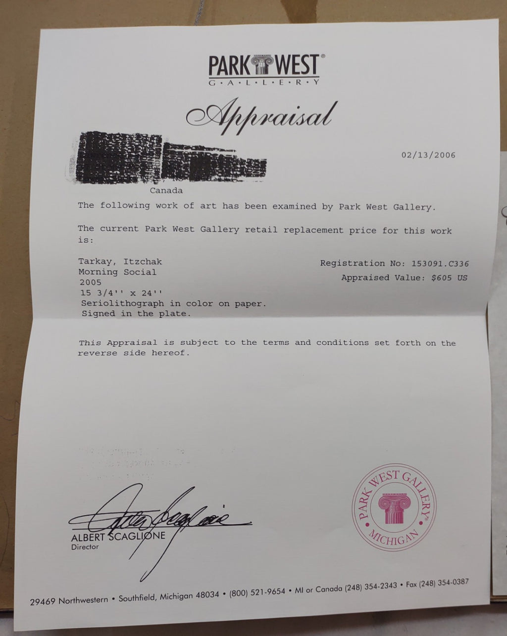 Itzchak Tarkay Morning Social Seriolithograph Framed Figurative Art