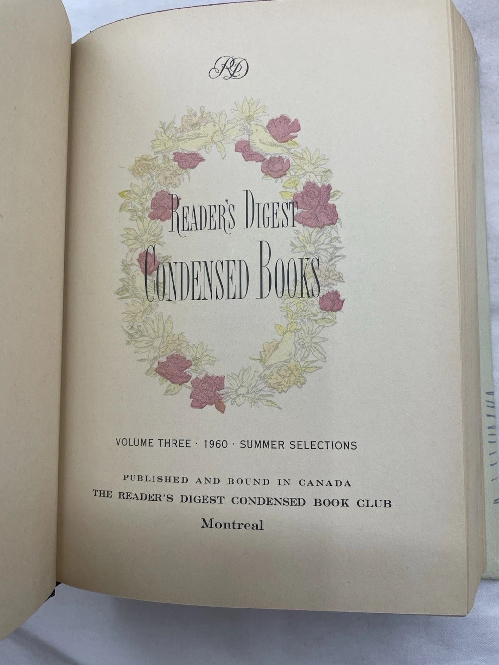 RD 1st Edition HC Printed In Canada Slipcover Illustrated 1960